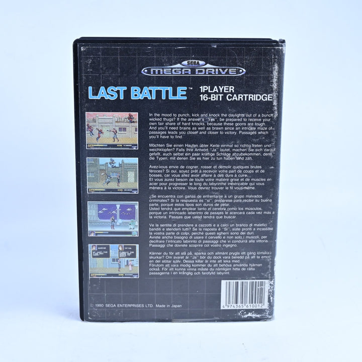 Last Battle - Sega Mega Drive Game + Manual - PAL - FREE POST!