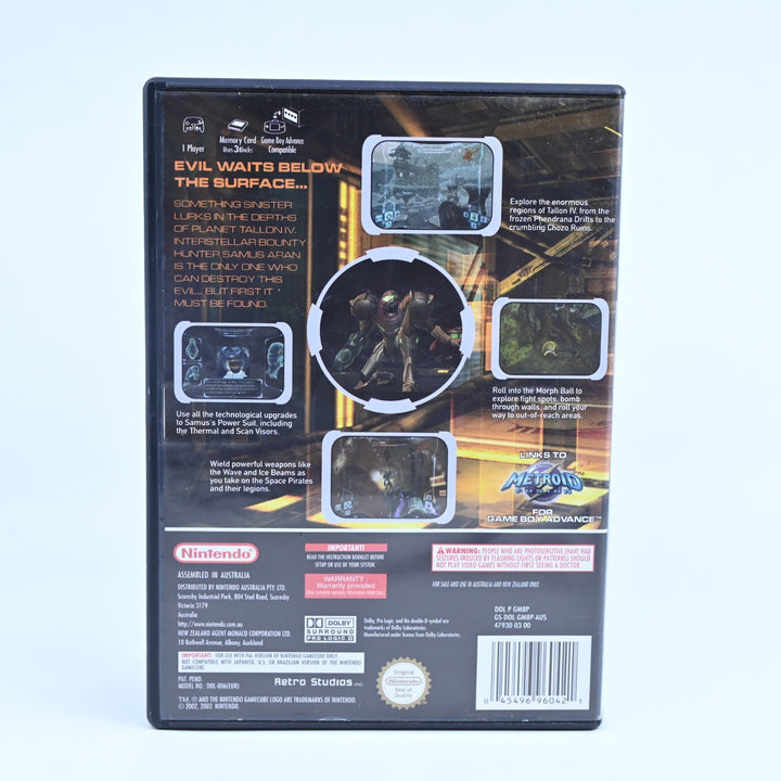 Metroid Prime - Nintendo Gamecube Game + Manual - PAL - FREE POST