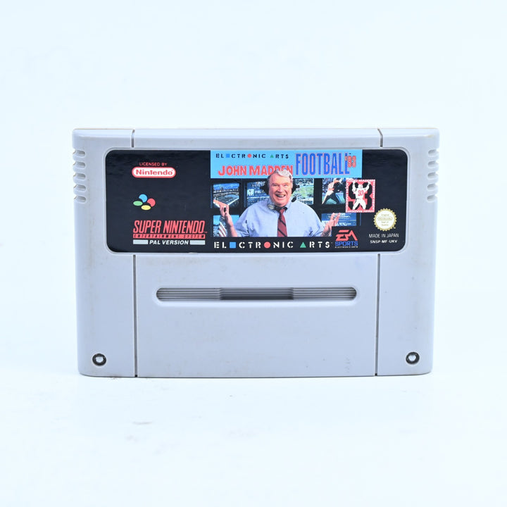 John Madden Football '93 - Super Nintendo / SNES Game - PAL - FREE POST!