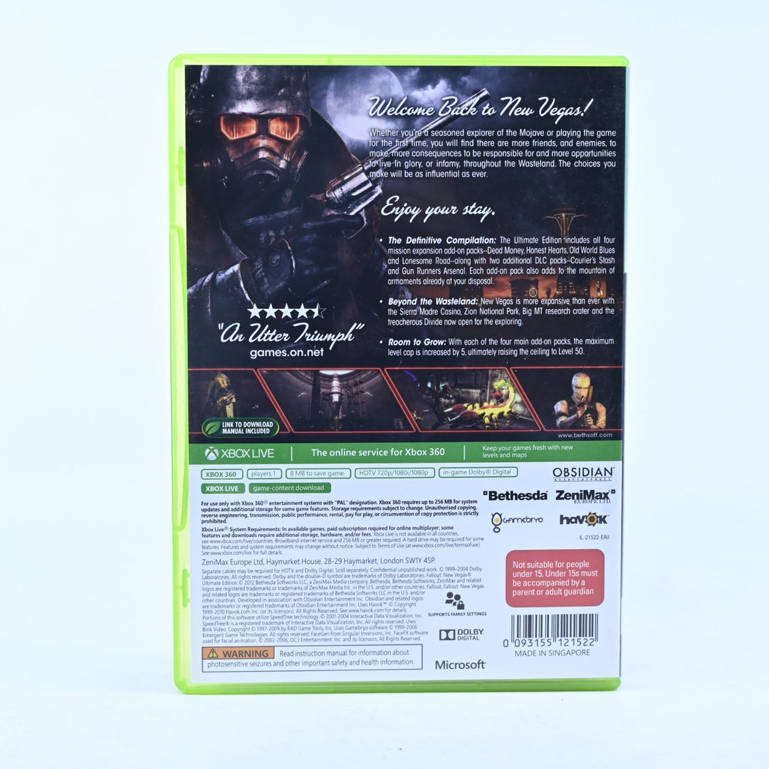 Fallout: New Vegas - Ultimate Edition - Xbox 360 Game + Manual - PAL