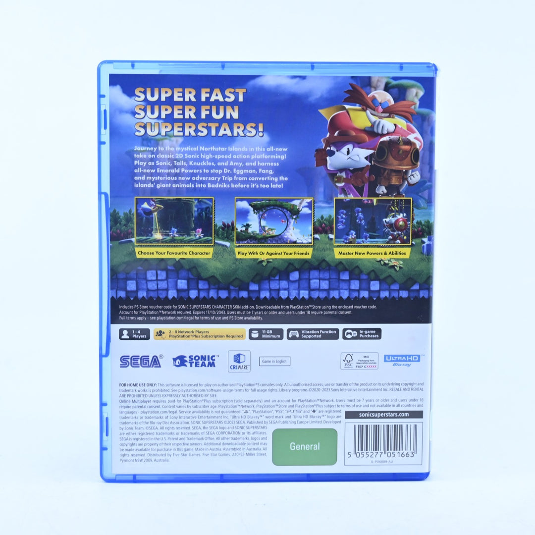 Sonic Superstars - Sony Playstation 5 / PS5 Game - MINT DISC!