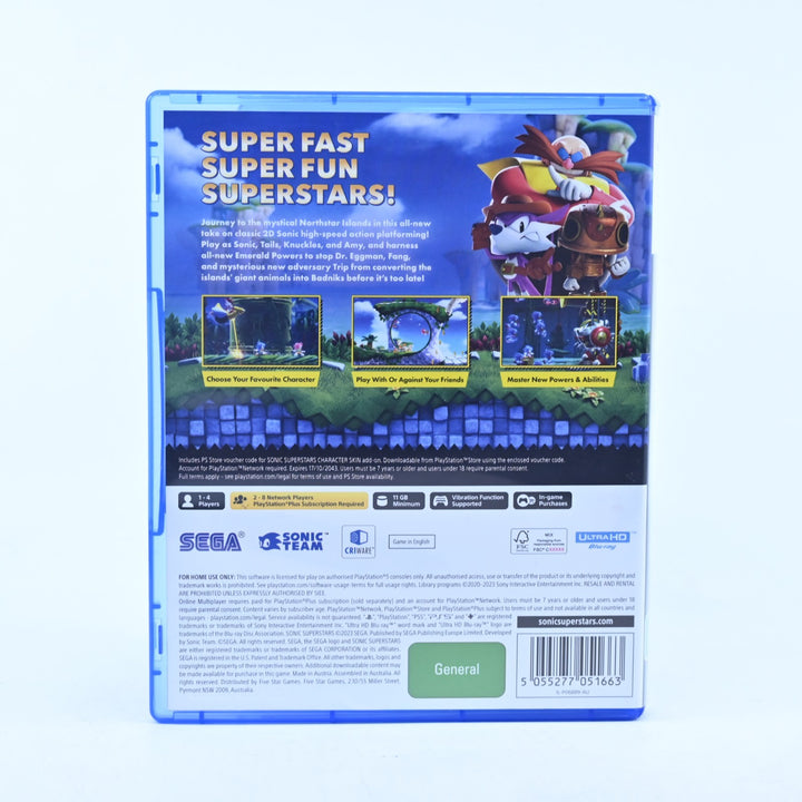 Sonic Superstars - Sony Playstation 5 / PS5 Game - MINT DISC!