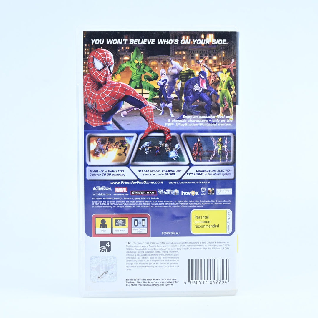 Spider-Man: Friend or Foe - Sony PSP Game - No Manual - FREE POST!
