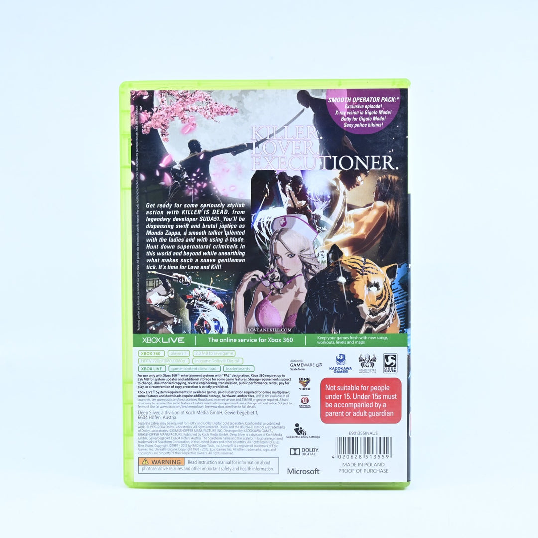 Killer Is Dead - Limited Edition - Xbox 360 Game + Manual - PAL