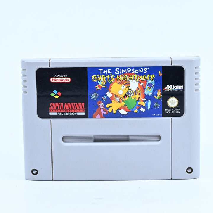 The Simpsons: Bart's Nightmare - Super Nintendo / SNES Game - PAL