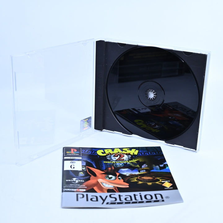 Crash Bandicoot 2: Cortex Strikes Back - PS1 Game + Manual - PAL - MINT DISC!