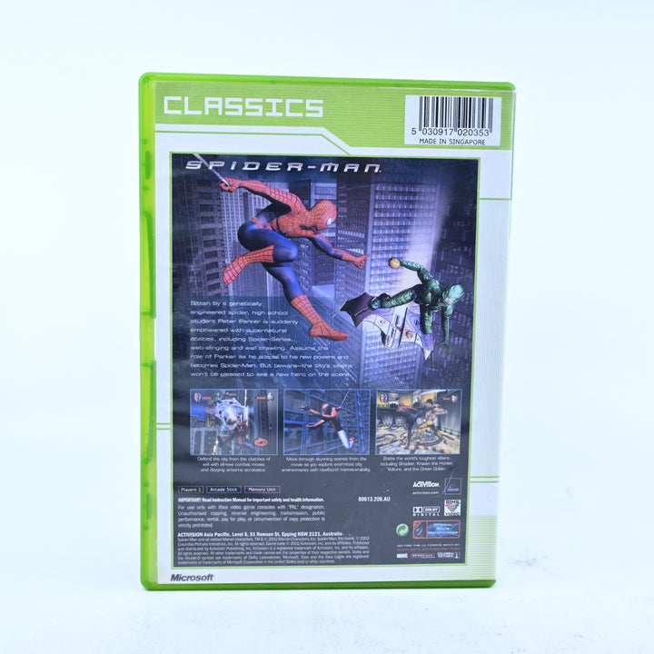 Spider-Man - Original Xbox Game + Manual - PAL - MINT DISC!