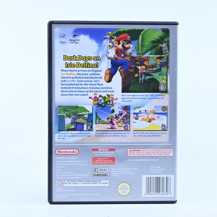 Super Mario Sunshine - Nintendo Gamecube Game + Manual - PAL - FREE POST!