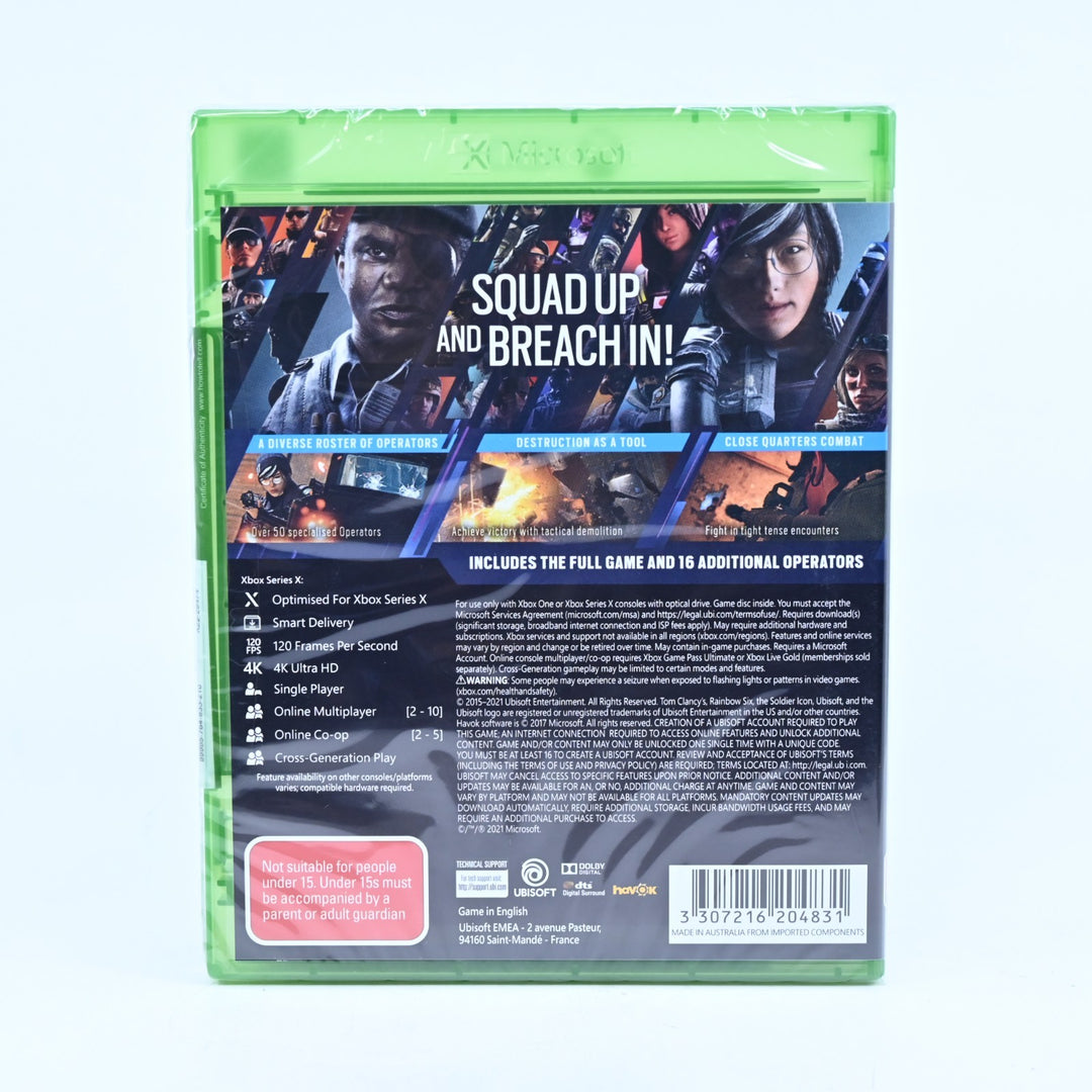 SEALED! Tom Clancy's Rainbow Six Siege Deluxe Edition - Xbox One Game - PAL
