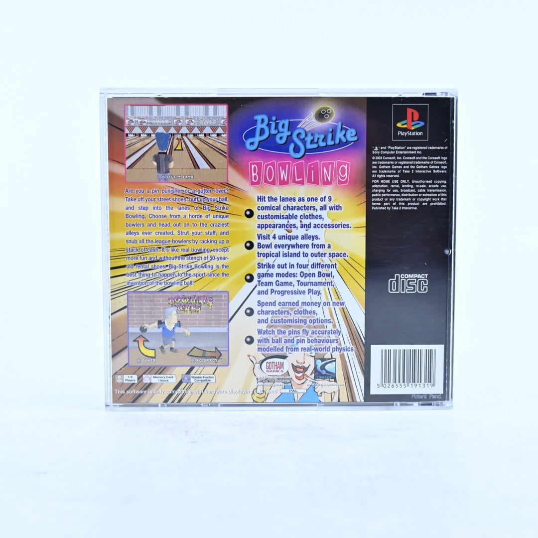 Big Strike Bowling - Sony Playstation 1 / PS1 Game + Manual - PAL - MINT DISC!
