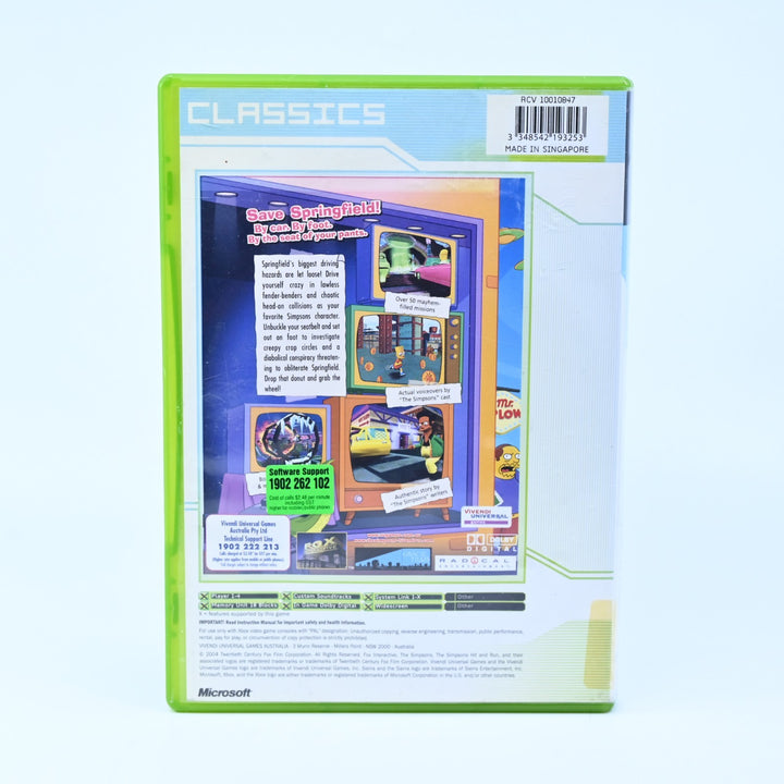 The Simpsons Hit & Run - Original Xbox Game + Manual - PAL - MINT DISC!