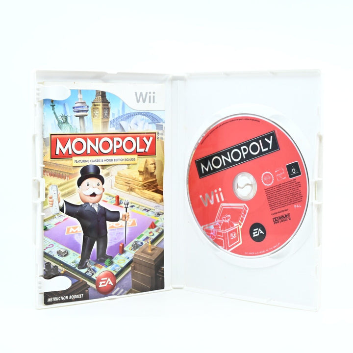 Monopoly - Nintendo Wii Game + Manual - PAL - MINT DISC!