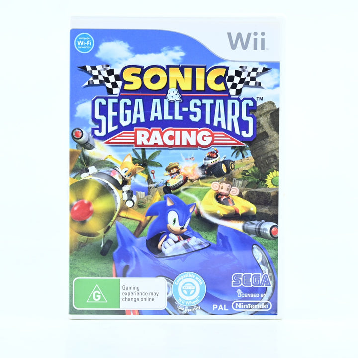 Sonic & Sega All-Stars Racing - Nintendo Wii Game + Manual - PAL - MINT DISC!