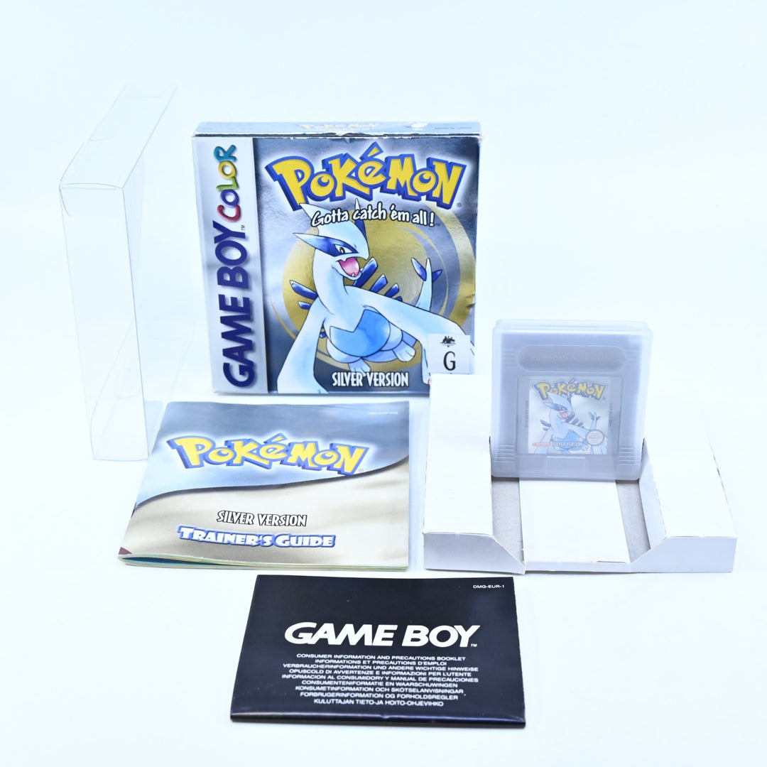 Pokemon Silver Version - Nintendo Gameboy Color Boxed Game - PAL - NEW BATTERY!