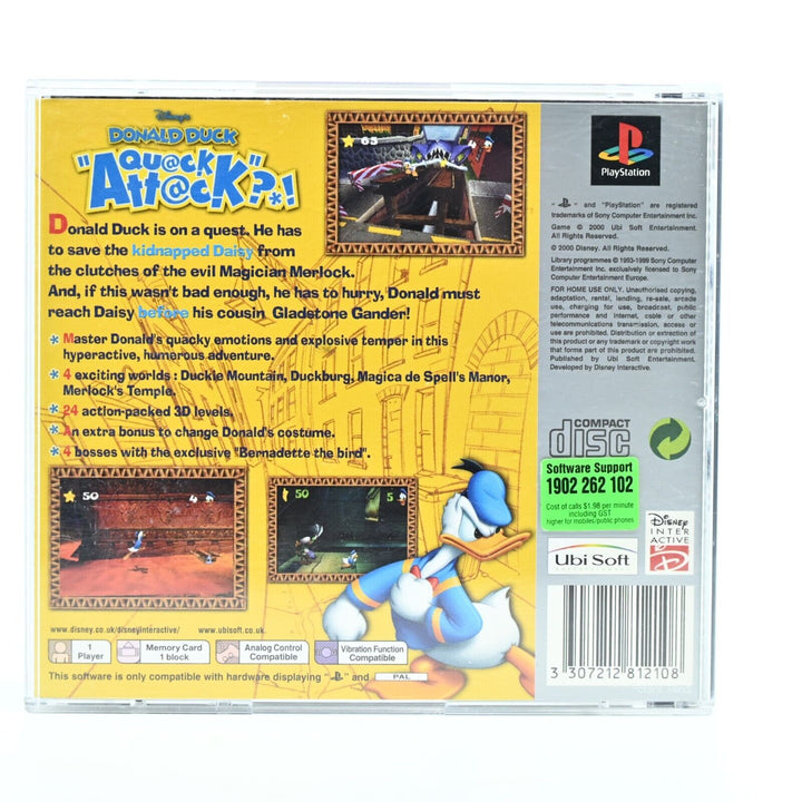 Disney's Donald Duck Quack Attack - Sony Playstation 1 / PS1 Game - PAL