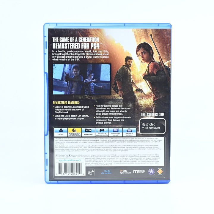 The Last of Us Remastered - Sony Playstation 4 / PS4 Game - FREE POST!