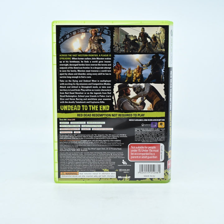 Red Dead Redemption Undead Nightmare - Xbox 360 Game + Manual - NEAR MINT DISC!
