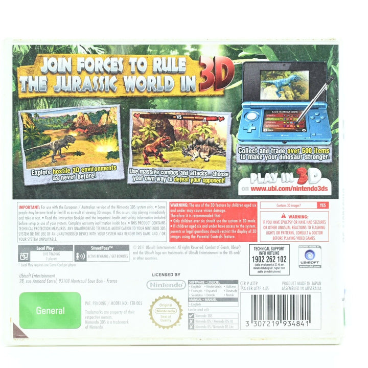 Combat of Giants: Dinosaurs 3D - Nintendo 3DS Game - PAL - FREE POST!