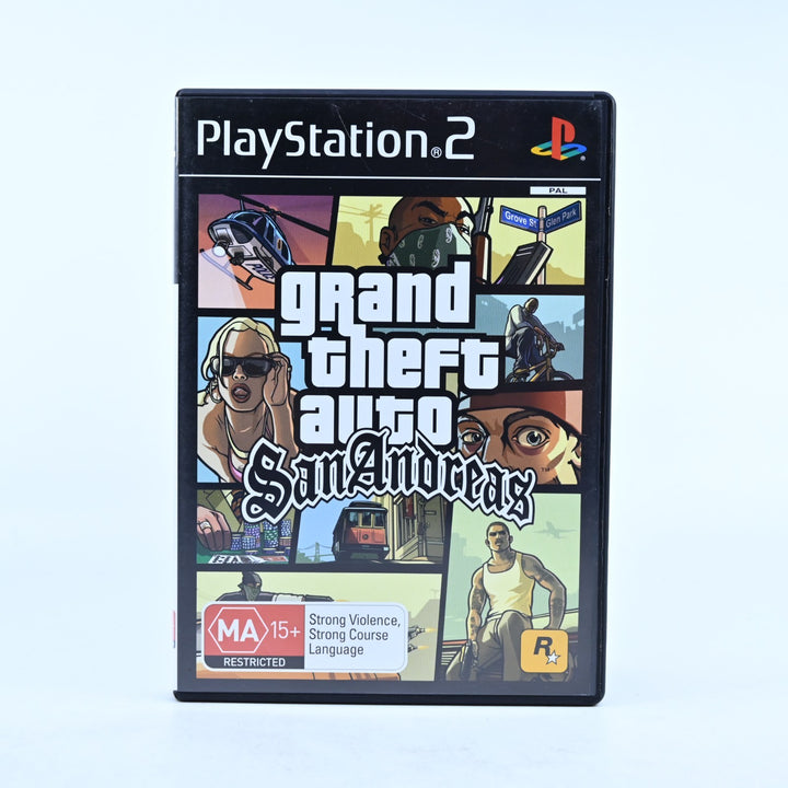 Grand Theft Auto: San Andreas - Sony Playstation 2 / PS2 Game + Manual - PAL