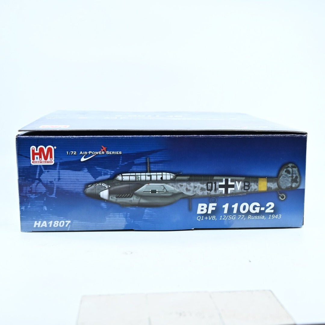 Hobby Master 1:72 Bf-110g-2 Q1+VB, 12/SG, Russia, 1943 HA1807 - Die Cast Plane