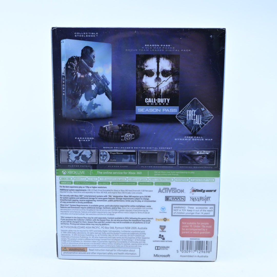 SEALED! Call of Duty Ghosts: Hardened Edition - Xbox 360 Game + Manual