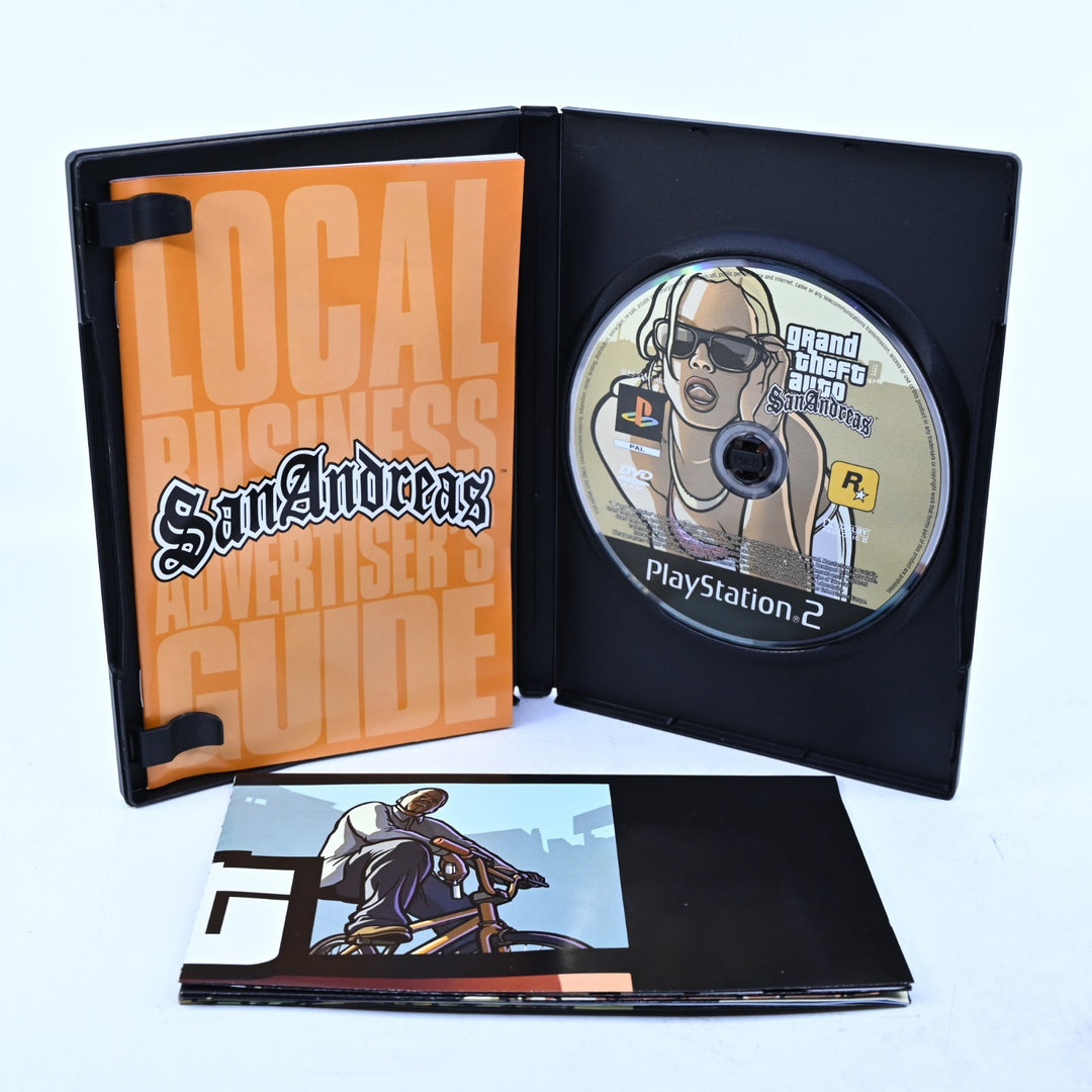 Grand Theft Auto: San Andreas - Sony Playstation 2 / PS2 Game + Manual + Map