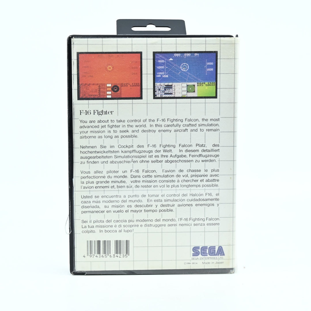 F-16 Fighter - Sega Master System Game - No Manual - PAL - FREE POST!