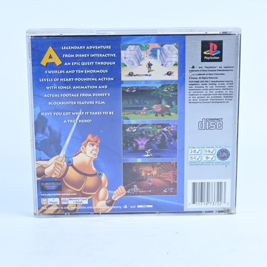 Disney's Action Game Featuring Hercules - PS1 Game + Manual - PAL