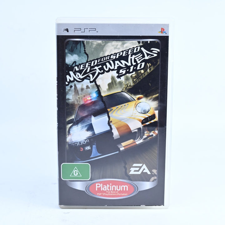 Need For Speed: Most Wanted 5-1-0 - Sony PSP Game + Manual - 5.1.0 / 5 1 0