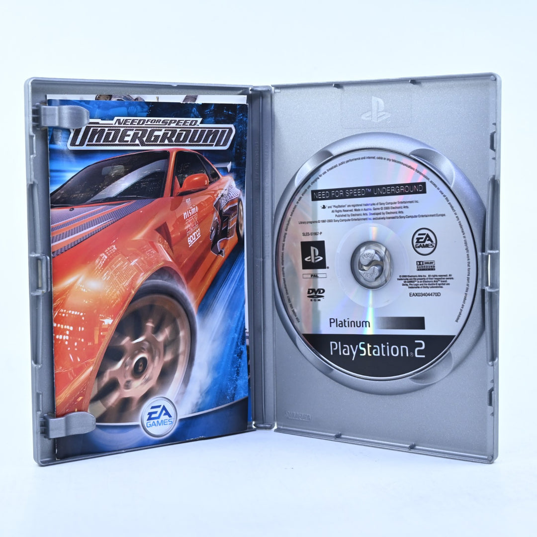 Need for Speed Underground - Sony Playstation 2 / PS2 Game + Manual - PAL