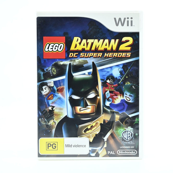 Lego Batman 2: DC Super Heroes - No Manual - Nintendo Wii Game - NEAR MINT DISC!