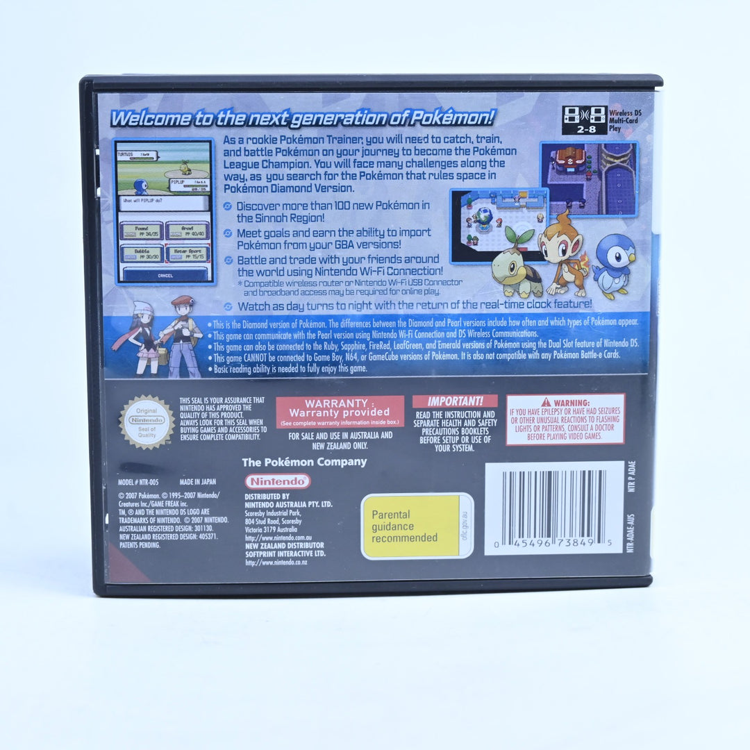 Pokemon Diamond Version - Nintendo DS Game - PAL + Manual - FREE POST!
