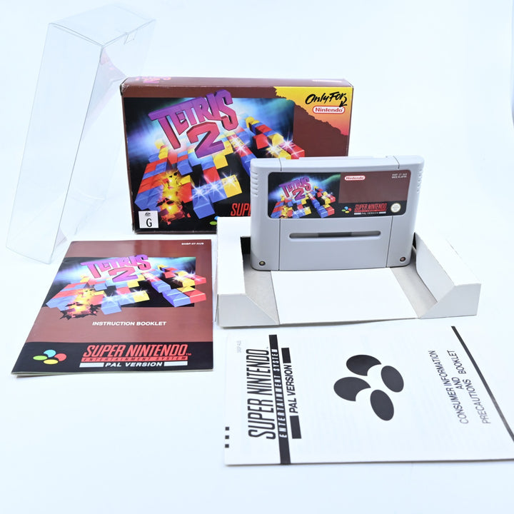 Tetris 2 - Super Nintendo / SNES Boxed Game - PAL - FREE POST!