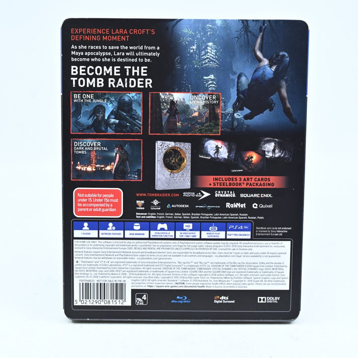 Shadow of the Tomb Raider Steelbook Edition - Sony Playstation 4 / PS4 Game