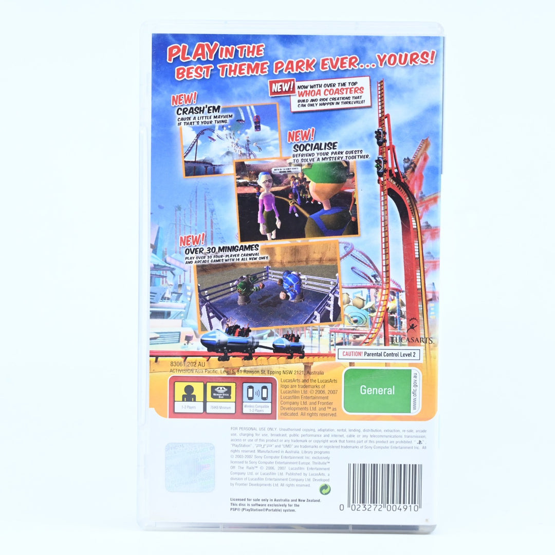 Thrillville: Off the Rails - Sony PSP Game + Manual - FREE POST!