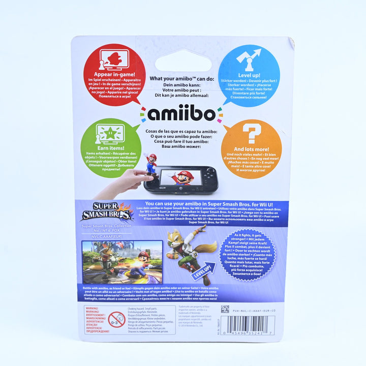 SEALED! Fox Amiibo - Super Smash Bros. Collection No.6 - Nintendo - Toy