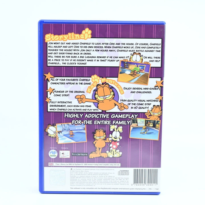 Garfield - Sony Playstation 2 / PS2 Game + Manual - PAL - MINT DISC!