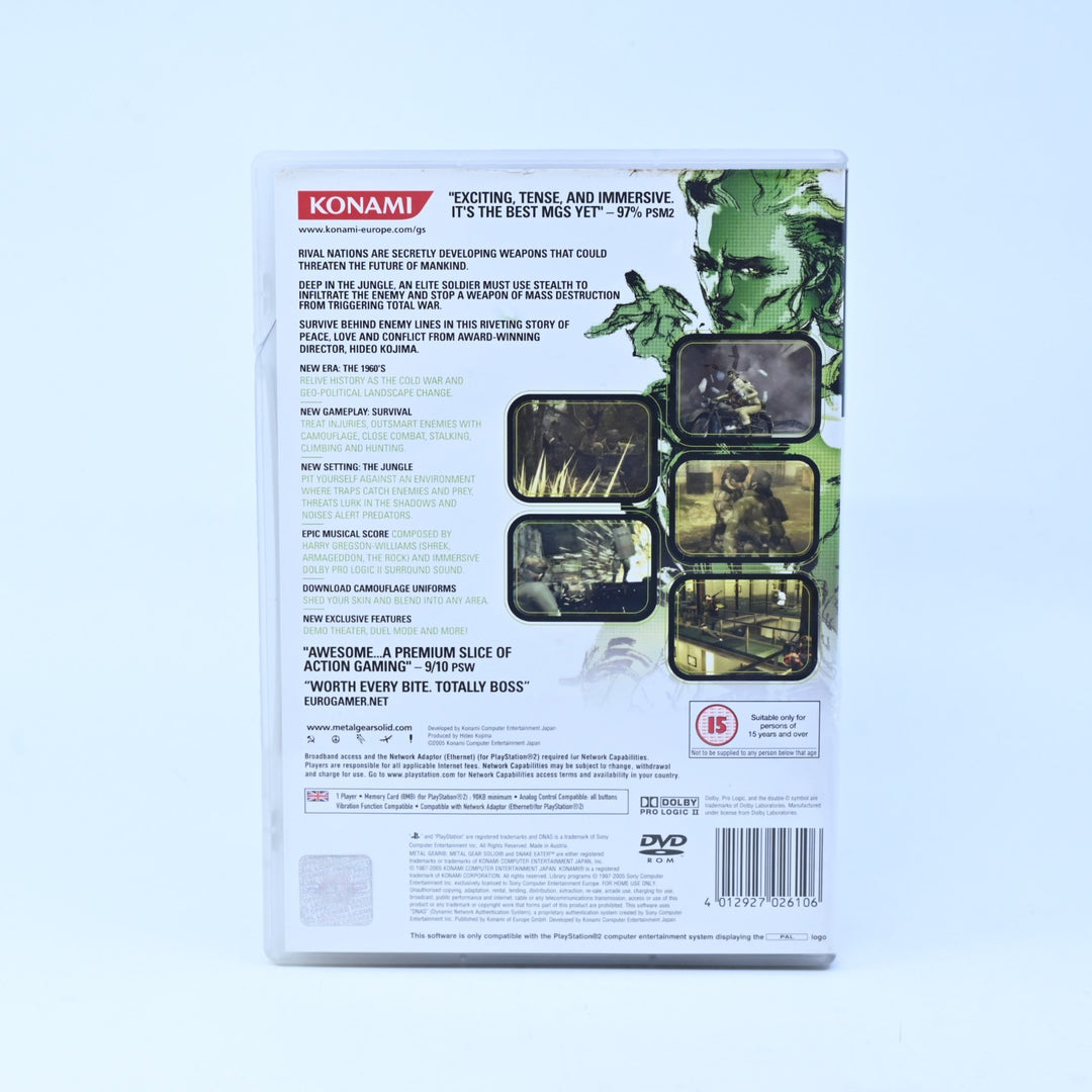 Metal Gear Solid 3: Snake Eater - Sony Playstation 2 / PS2 Game - No Manual