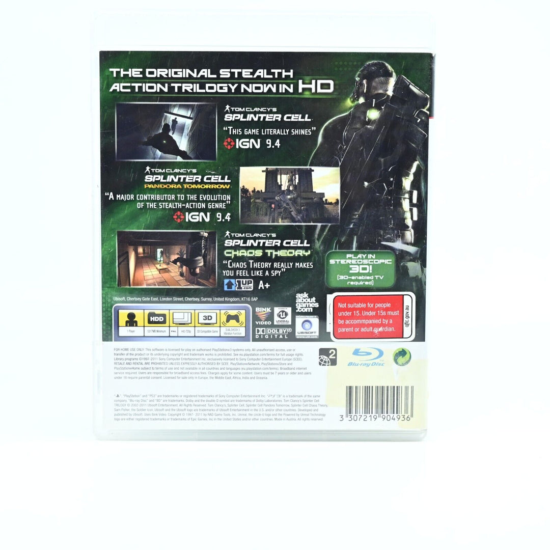 Tom Clancy's Splinter Cell: Trilogy - Sony Playstation 3 / PS3 Game + Manual