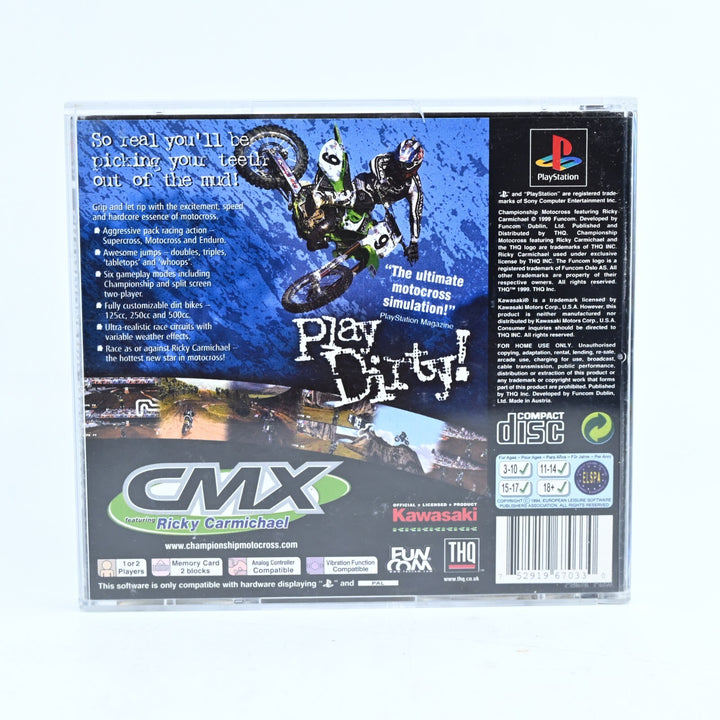 Championship Motocross: featuring Ricky Carmichael - PS1 Game + Manual - PAL