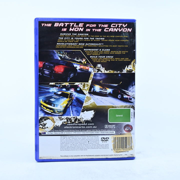 Need for Speed Carbon - Sony Playstation 2 / PS2 Game + Manual - PAL