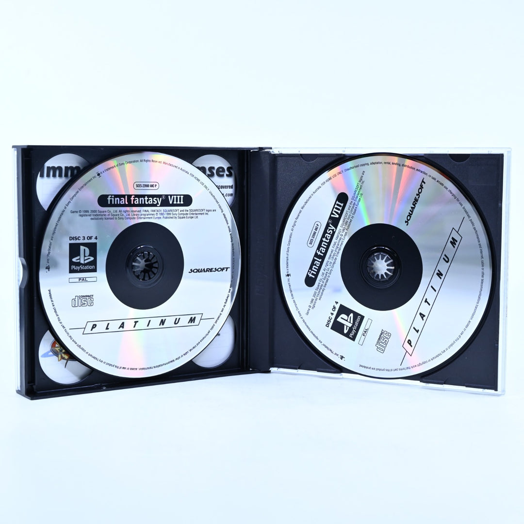 Final Fantasy VIII - Sony Playstation 1 / PS1 Game + Manual - PAL - MINT DISC!
