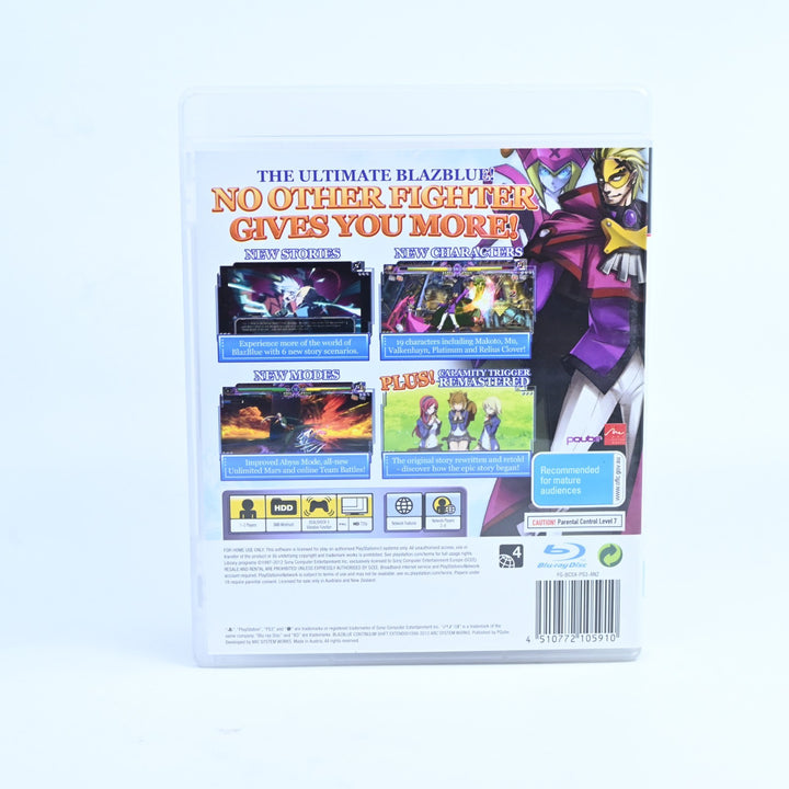 BlazBlue Continuum Shift Extend - Sony Playstation 3 / PS3 Game + Manual
