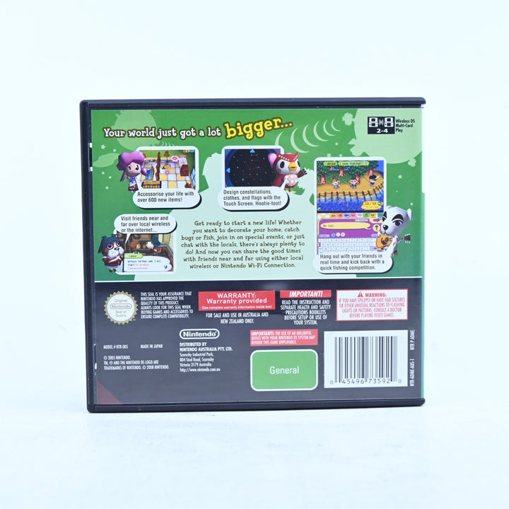 Animal Crossing Wild World  - Nintendo DS Game - PAL - No Manual - FREE POST!