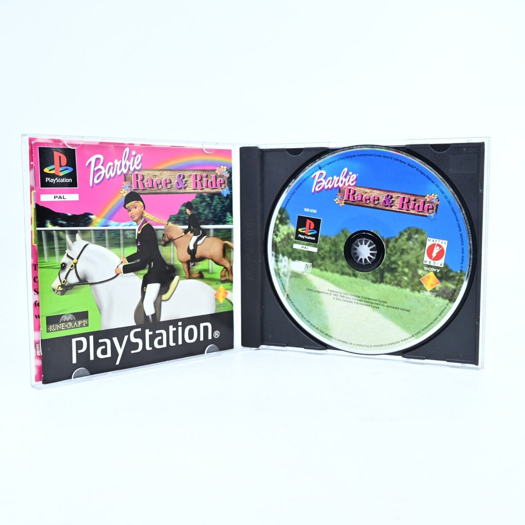 Barbie Race & Ride - Sony Playstation 1 / PS1 Game + Manual - PAL - MINT DISC!