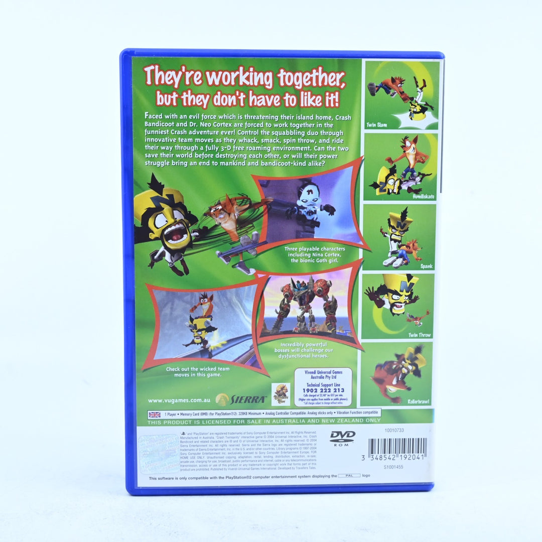 Crash Twinsanity - Sony Playstation 2 / PS2 Game + Manual - PAL - MINT DISC!