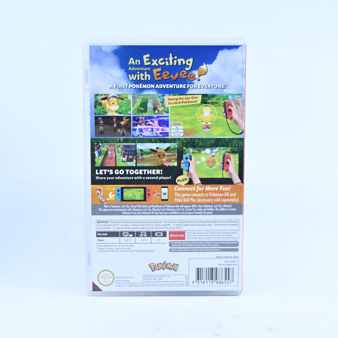 Pokemon: Let's Go, Eevee! + Pokeball Plus - Nintendo Switch Game - FREE POST!