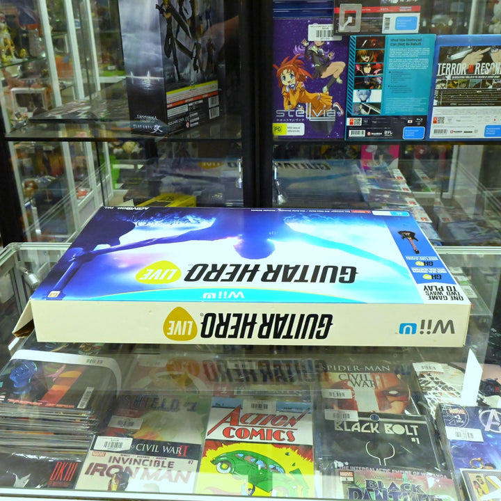 Guitar Hero Live - Box with Guitar & Nintendo Wii U Game - PAL - FREE POST!