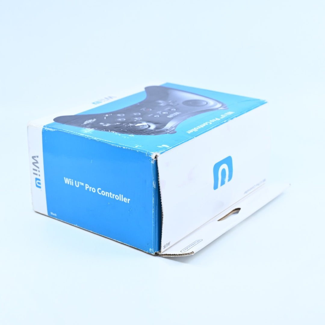 Boxed Black Wii U Pro Controller - Nintendo Wii U Accessory - FREE POST!
