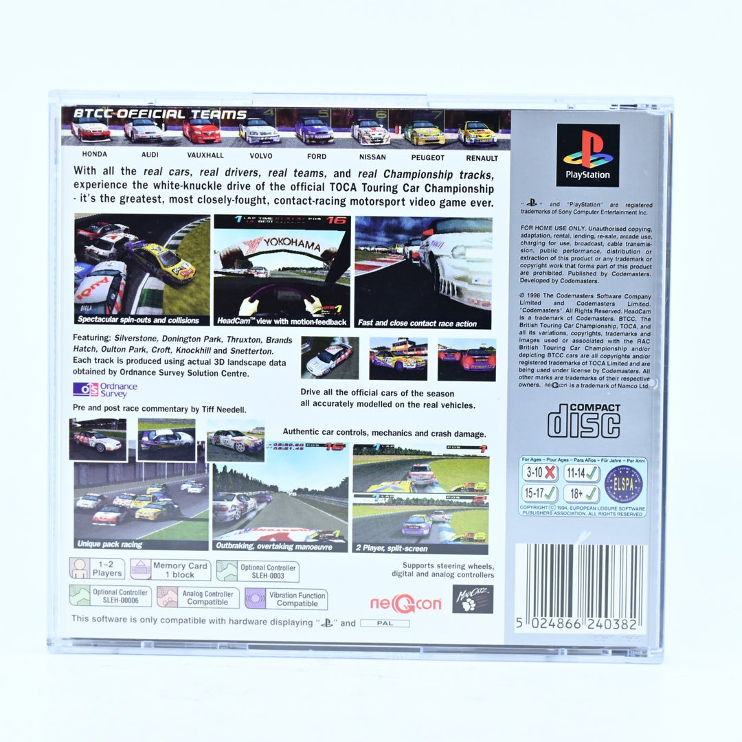 LIKE NEW! Toca Touring Car Championship - Sony Playstation 1 / PS1 Game + Manual